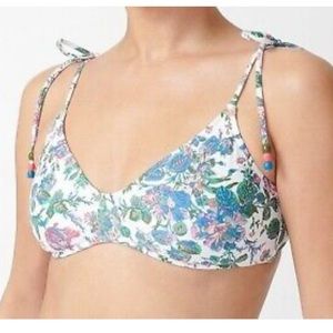 J. crew English garden bikini  top